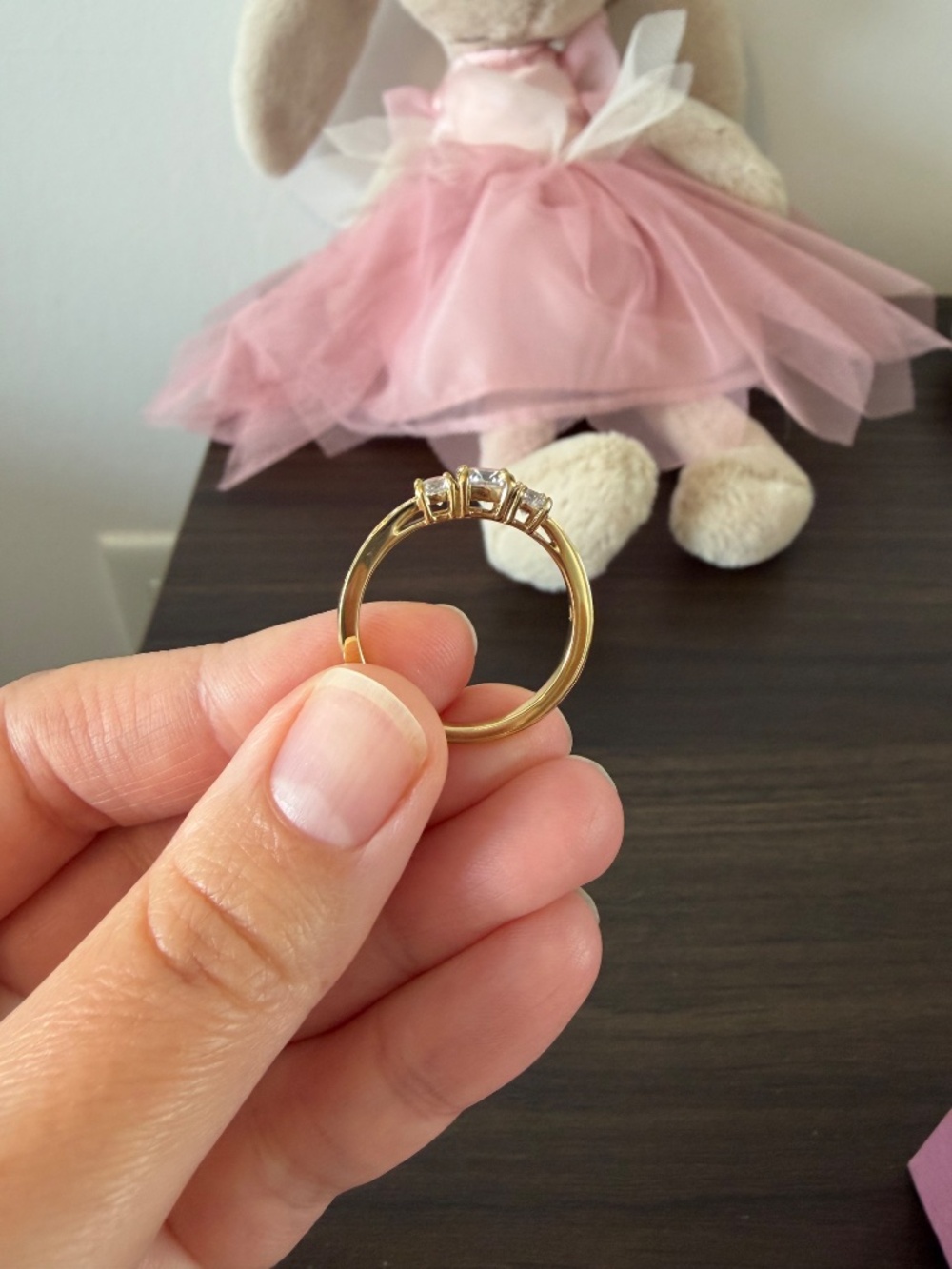 Swarovski Attract Trilogy Ring 18K Gold Finish Size 60 (US 8.75) - Picture 5 of 7